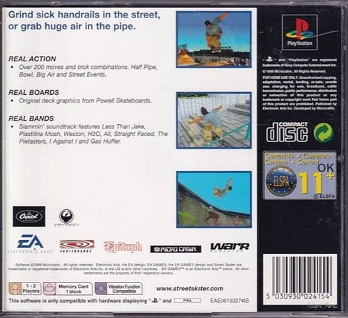 Street Skater - Classics - PS1 (B Grade) (Genbrug)